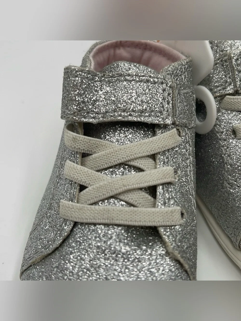 NWT Carter's Every Step Silver Glitter Shoes Size 6m